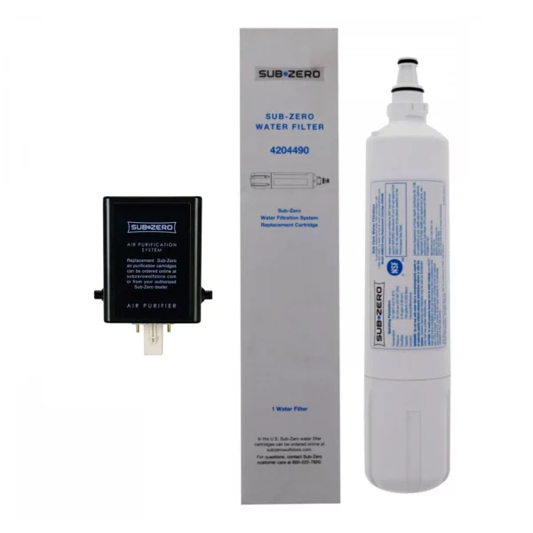Sub-Zero Refrigerator Replacement Water and Air Filter Combo Pack 4204490 7042798